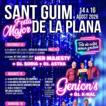 Festa Major de Sant Guim de la Plana, 2026