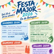 Festa Major d'Os de Balaguer, 2026