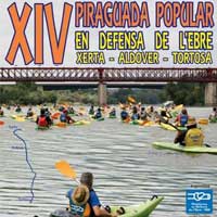 XIV Piraguada popular en defensa de l'Ebre