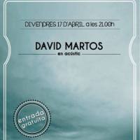 Concerts Rere el Teló, David Martos