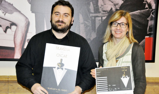 Pablo Sancho, de Cine Club Vilafranca, i Maria Olivella, del Kubrick