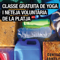 Classe gratuïta de ioga i neteja voluntària de la platja