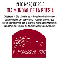 Dia mundial de la poesia - Gandesa