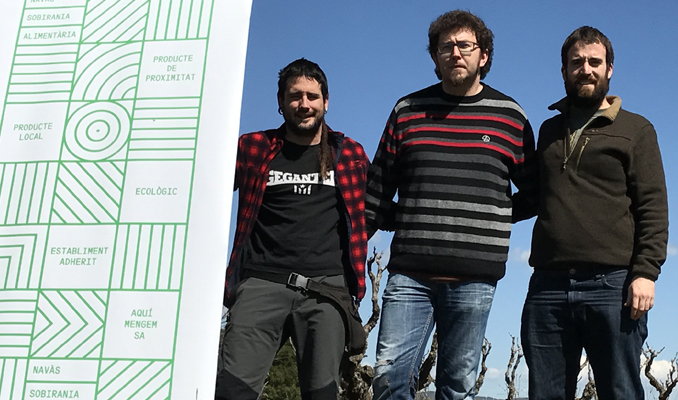 Els tres entrevistats durant la presentació del projecte | Font: Jordi Almiñana