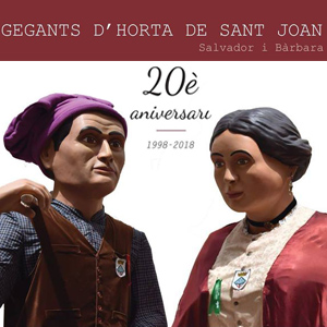20è aniversari dels gegants d'Horta de Sant Joan - 2018