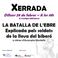 Xerrada 'La batalla de l'Ebre explicada pels soldats de la lleva del biberó'