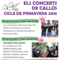 Cicle de Primavera 2016 'Els Concerts de Callús'