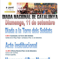 Acte institucional de la Diada Nacional de Catalunya a Avinyó