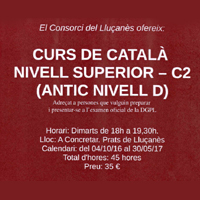 Curs de català - nivell C2