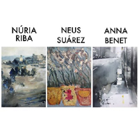 Núria Riba, Neus Suárez i Anna Benet a Art al Jardí