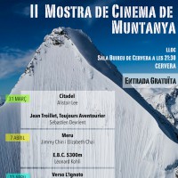 II Mostra de Cinema de Muntanya, Cervera, Segarra, març,  abril, 2017, Surtdecasa Ponent