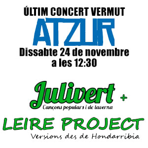 Vermut-Concert a l’Atzur amb Julivert i Leire Project, Torredembarra, 2018