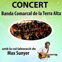 Concert de la Banda Comarcal de la Terra Alta amb Max Sunyer 