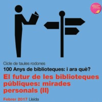 llibres, lectura, debat, xerrada, taula rodona, 100 anys de biblioteques, Surtdecasa Ponent, Lleida, Segrià, 2017, febrer