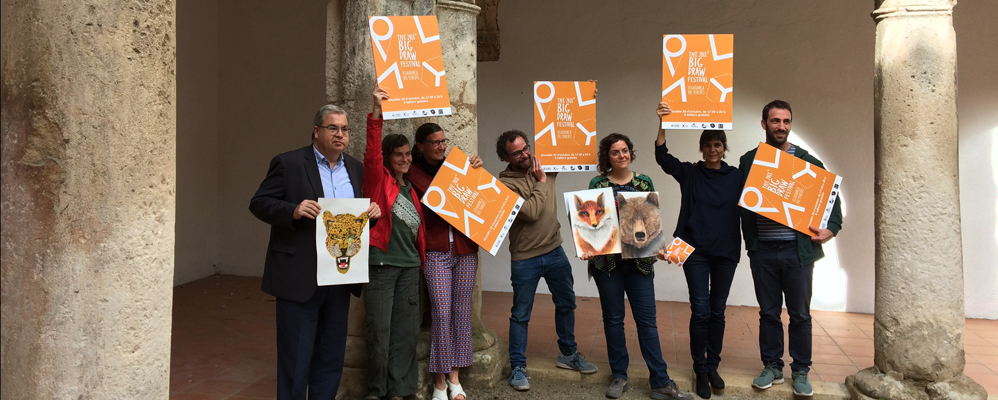 Imatge de la roda de premsa de presentació del Big Draw a Vilafranca del Penedès