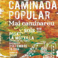 Caminada popular 'Mai caminareu sols!' - Lliga contra el Càncer Tortosa 2016