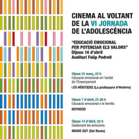 Cinema al voltant de la IV Jornada de l'Adolescència - Tortosa 2016 