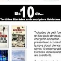 Lleida, literatura, llibres, escriptor, escriptora, Els 10 de… Tertúlies literàries amb escriptors lleidatans, cicle, octubre, 2016, Surtdecasa Ponent