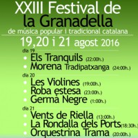 festival de la Granadella, música popular, música tradicional, tradició, catalana, Catalunya, en directe, concert, Garrigues, Surtdecasa Ponent, agost, estiu, 2016