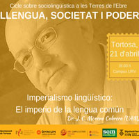 Conferència 'Imperialismo lingüístic (...)', amb J.C. Moreno