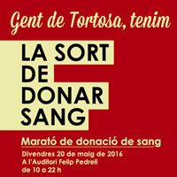 Marató de donació de sang - Tortosa 2016