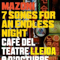 Presentació, disc, música,Mazoni, Cafè del Teatre, Surtdecasa Ponent, octubre, 2016