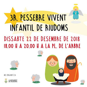 3r Pessebre Vivent Infantil a Riudoms, 2018