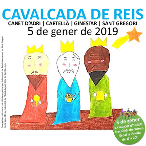 Cavalcada de Reis a Canet d’Adri, Cartellà, Ginestar i Sant Gregori