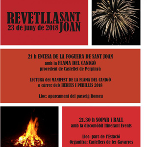 Revetlla Sant Joan, Sant Joan 2018, Llagostera,