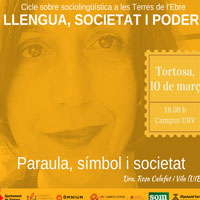 Conferència 'Paraula, símbol i societat', amb Rosa Calafat