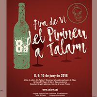 El cartell de la Fira de Vi del Pirineu a Talarn