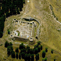 Imatge aèria del castell de Llívia