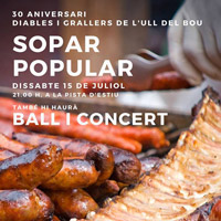 Sopar popular L'ull del Bou - El Pinell de Brai 2017