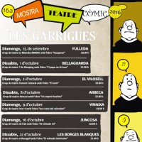 Mostra Teatre Còmic, 2016, Les Garrigues, Ponent, setembre, octubre, novembre, 2016, Surtdecasa Ponent
