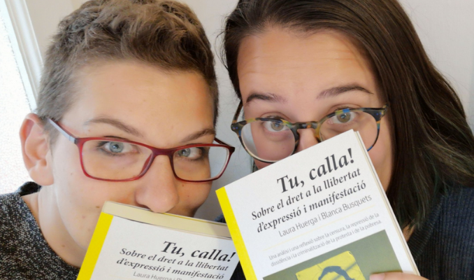 Laura Huerga i Blanca Busquets, autores de "Tu, calla!"