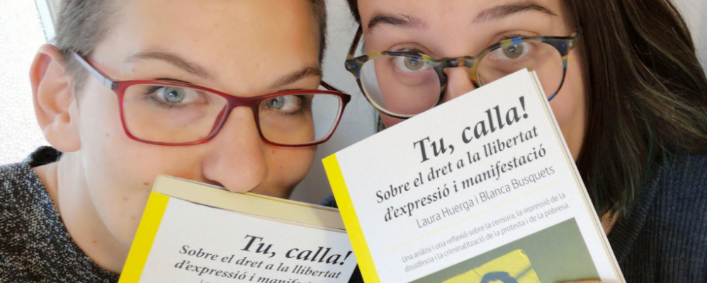 Laura Huerga i Blanca Busquets, autores de "Tu, calla!"