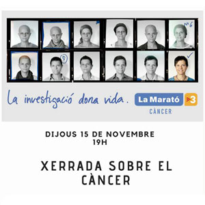 Xerrada sobre el càncer a càrrec de Noemí Serra per La Marató de TV3, 2018