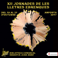 XII Jornades de les Lletres Ebrenques - Amposta 2017