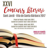 XXVI Concurs Literari de Sant Jordi - Santa Bàrbara 2017