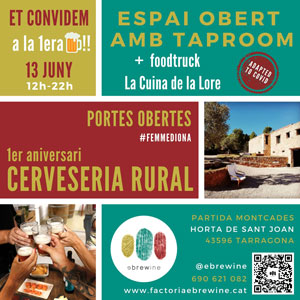 1r aniversari d'Ebrewine - Horta de Sant Joan 2020
