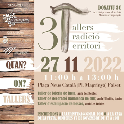 3T: Tallers, Tradició i Territori de La Carinyena, FAlset, 2022