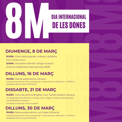 Dia Internacional de les Dones - Alcanar 2026
