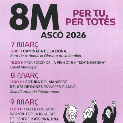 Dia Internacional de les Dones - Ascó 2026