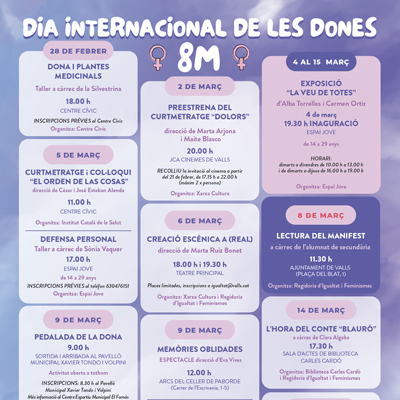 Dia Internacional de les Dones a Valls, 2024