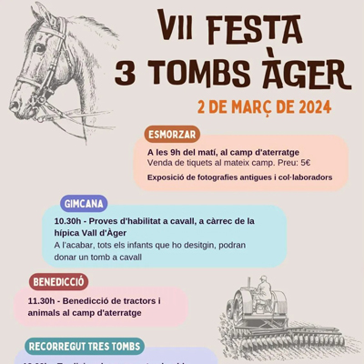 Festa dels Tres Tombs a Àger, 2024