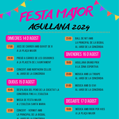 Festa Major d'Agullana, 2024