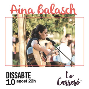 Concert d'Aina Balasch al Carreró de Montgai, 2019
