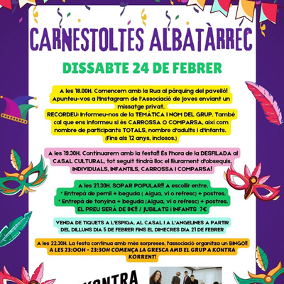 Carnaval d'Albatàrrec, 2024
