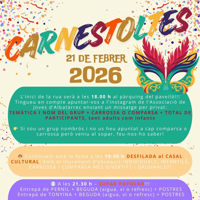 Carnaval d'Albatàrrec, 2026