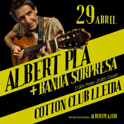 Concert d'Albert Pla, Cotton Club, Lleida, 2023